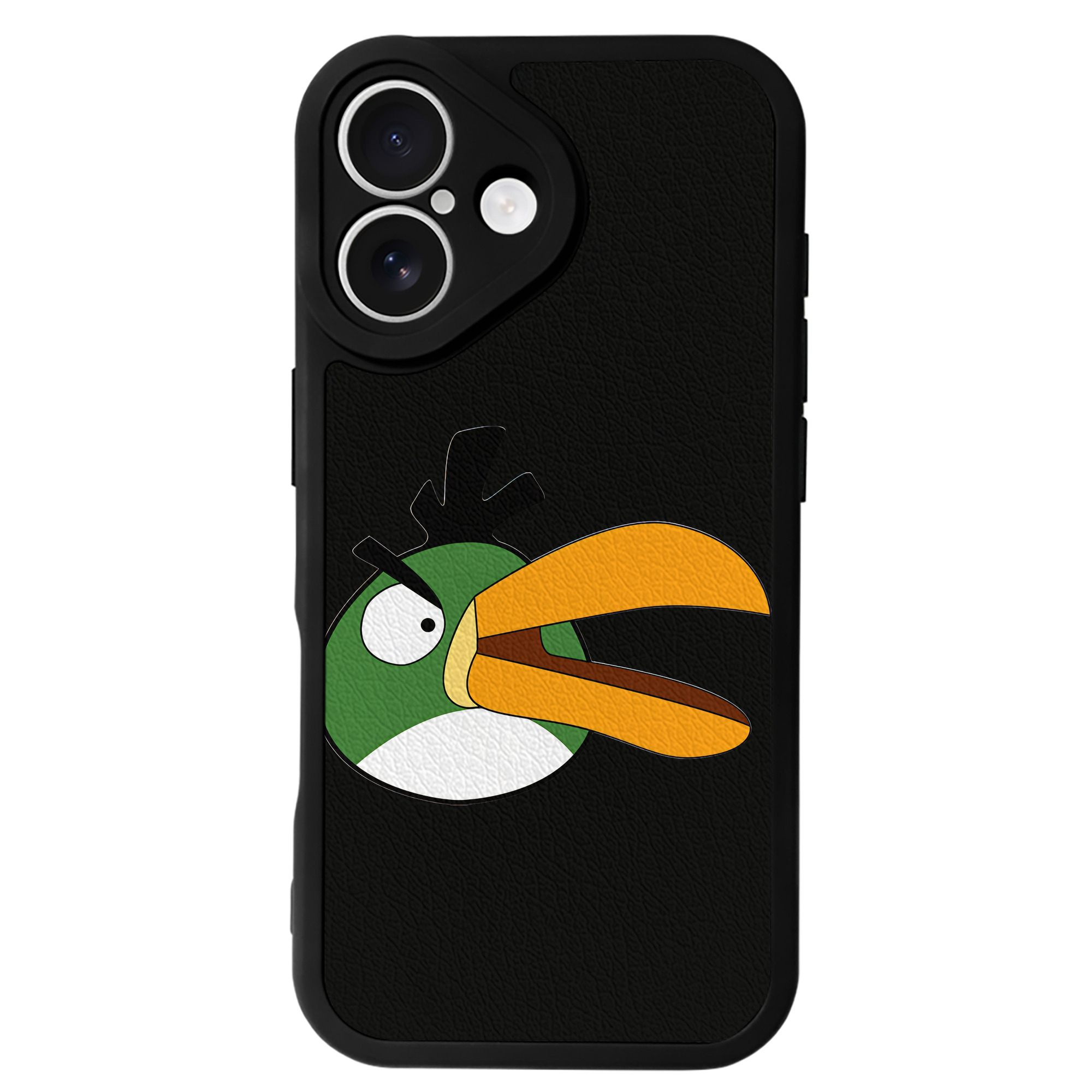 （画像用） Angry Birds アングリーバード 【iPhone 16シリーズ対応】シリコンスマホケース（レザー調） 材質：シリコン